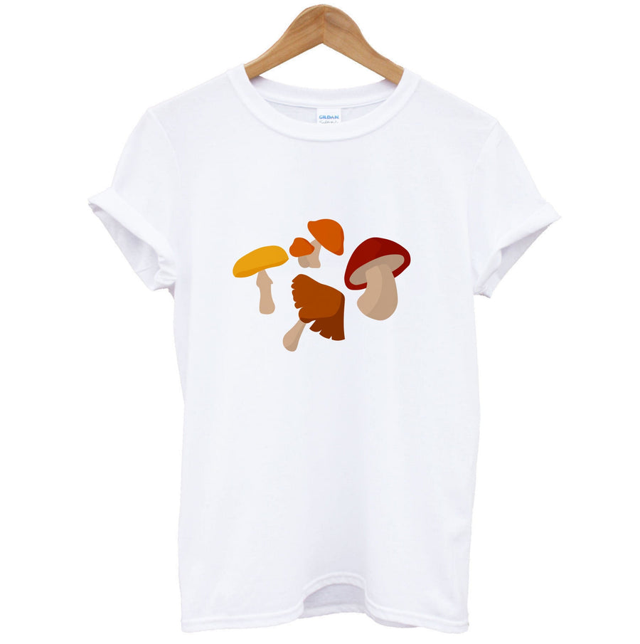 Mushroom Pattern - Autumn  T-Shirt