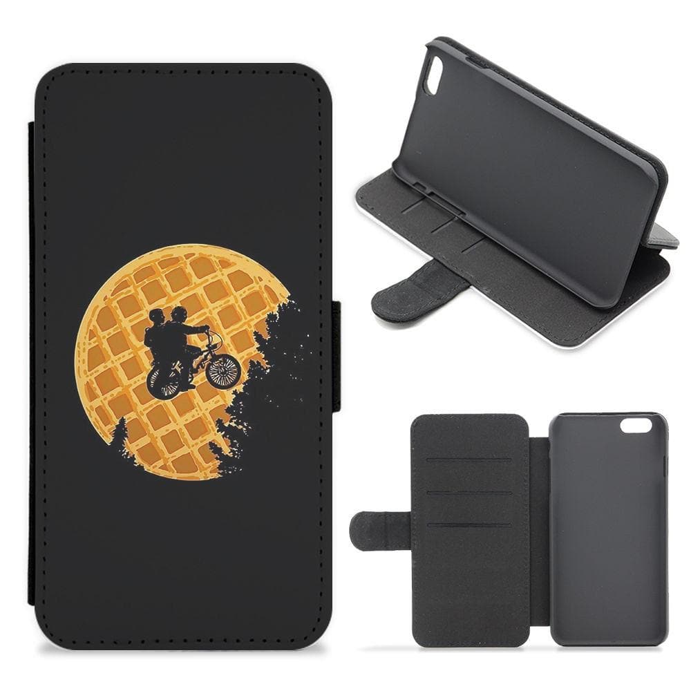 Eggo Moon - Stranger Things Flip Wallet Phone Case - Fun Cases