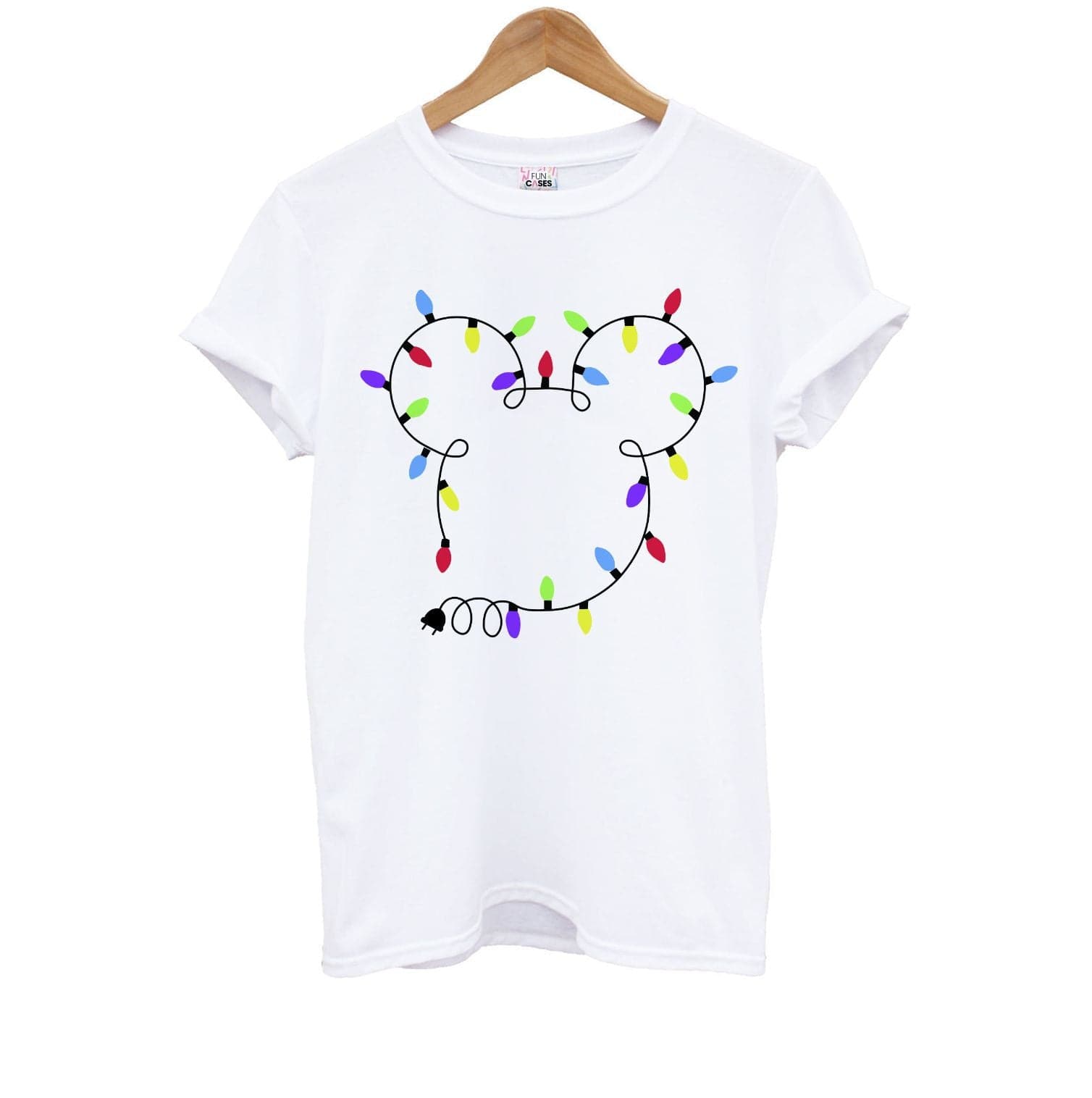 Mouse Christmas Lights Christmas Kids T-Shirt