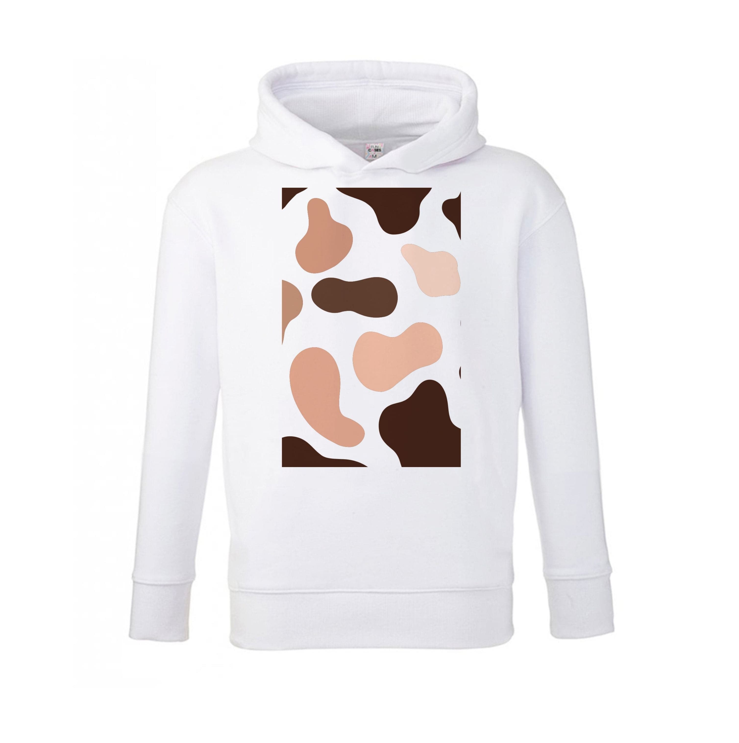 Cowprint Nude Kids Hoodie