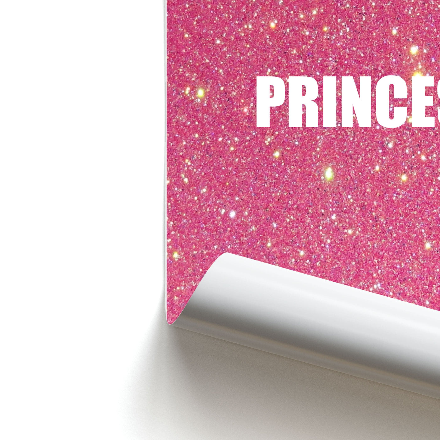 Glittery Pink Princess Poster