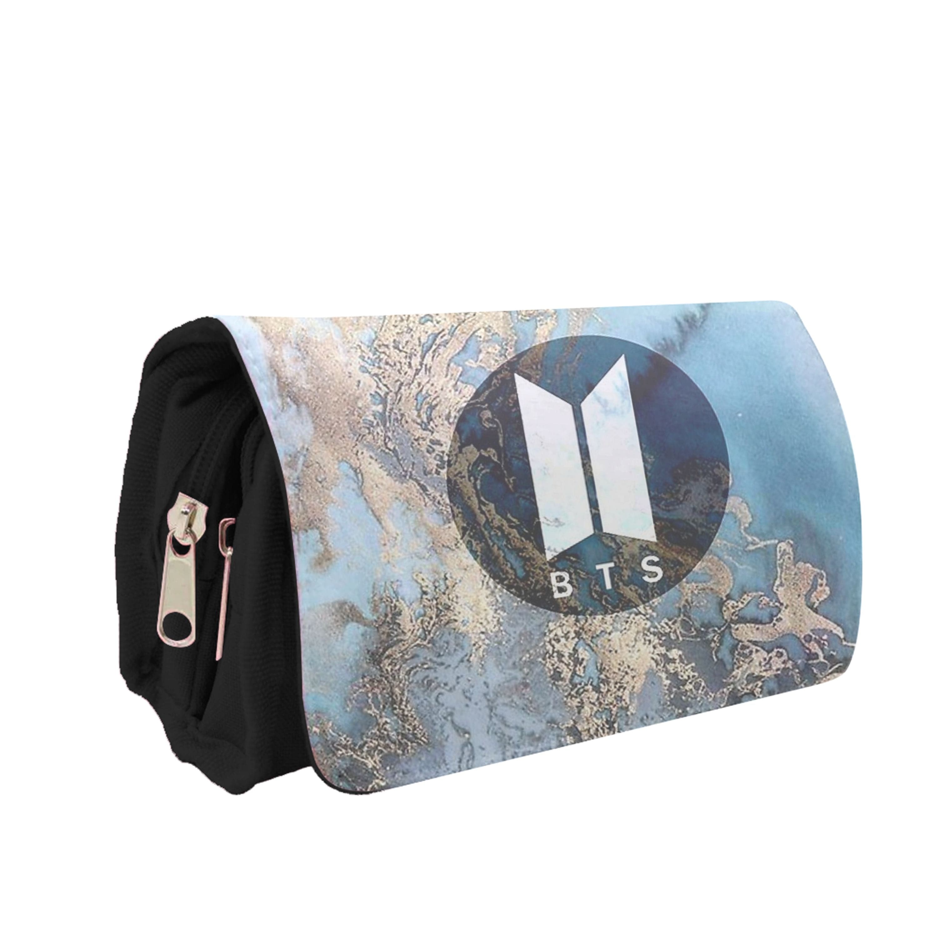 K-Pop Band Logo Marble Pencil Case