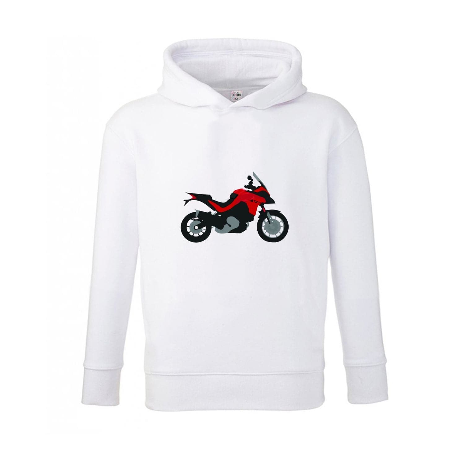 Red Motorbike - Motorbike Kids Hoodie