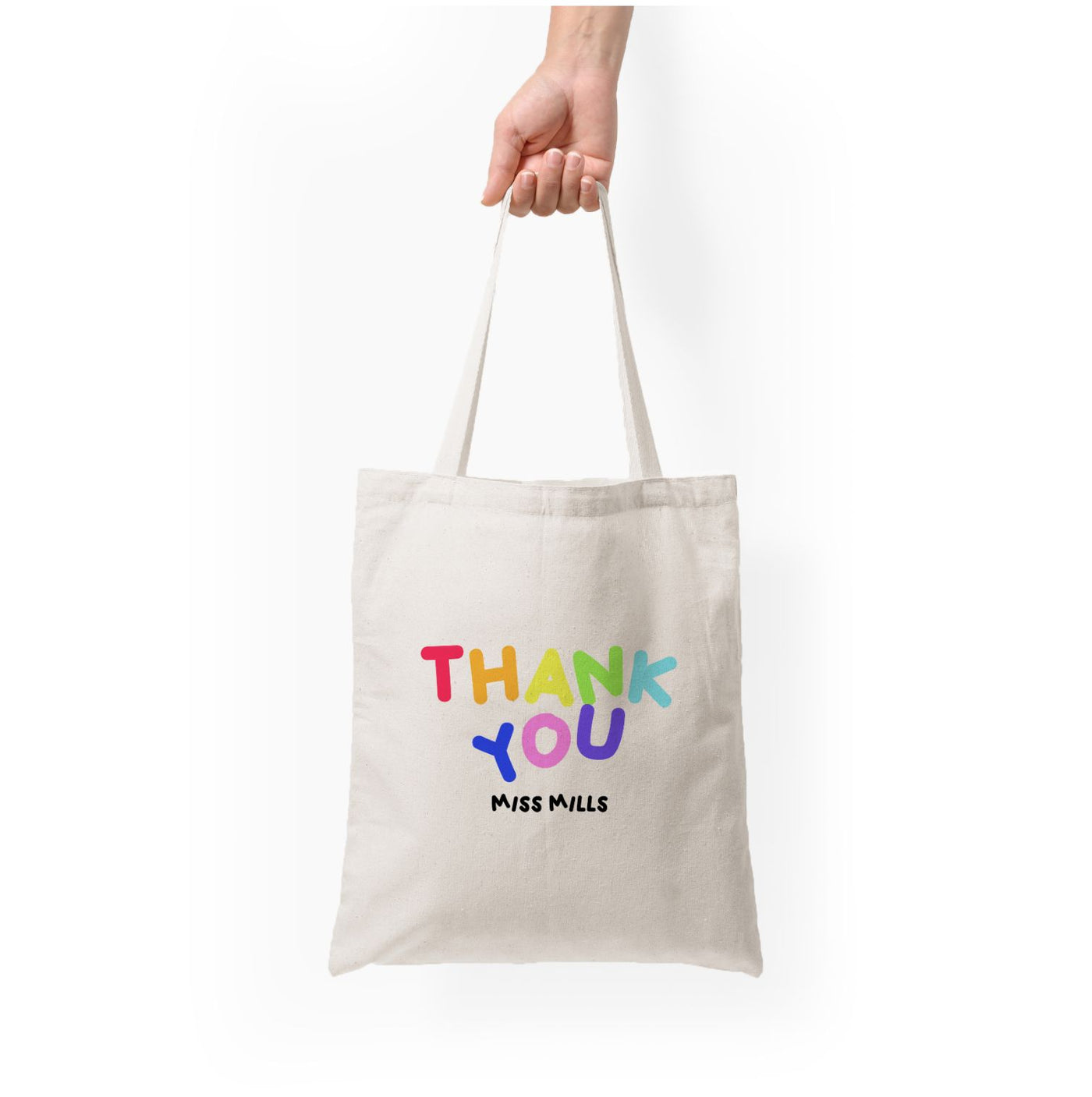 Thank You - Personalised Teachers Gift Tote Bag