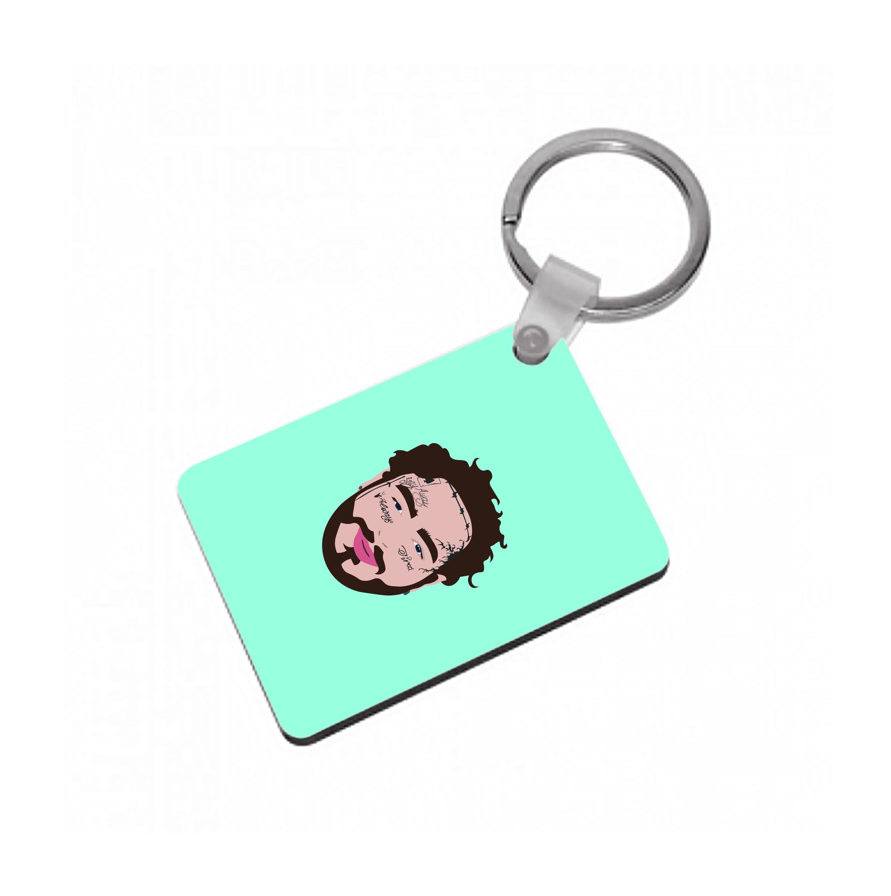 Face Tattoos - Post Keyring