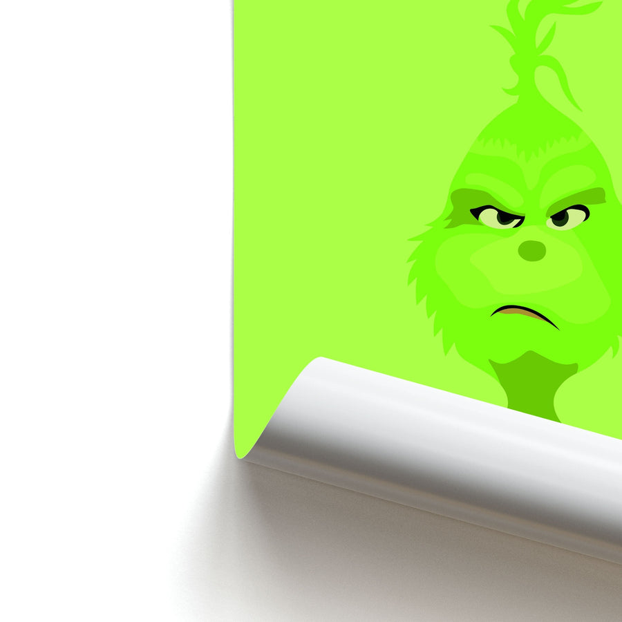 Resting Grinch Face - Grinch Poster