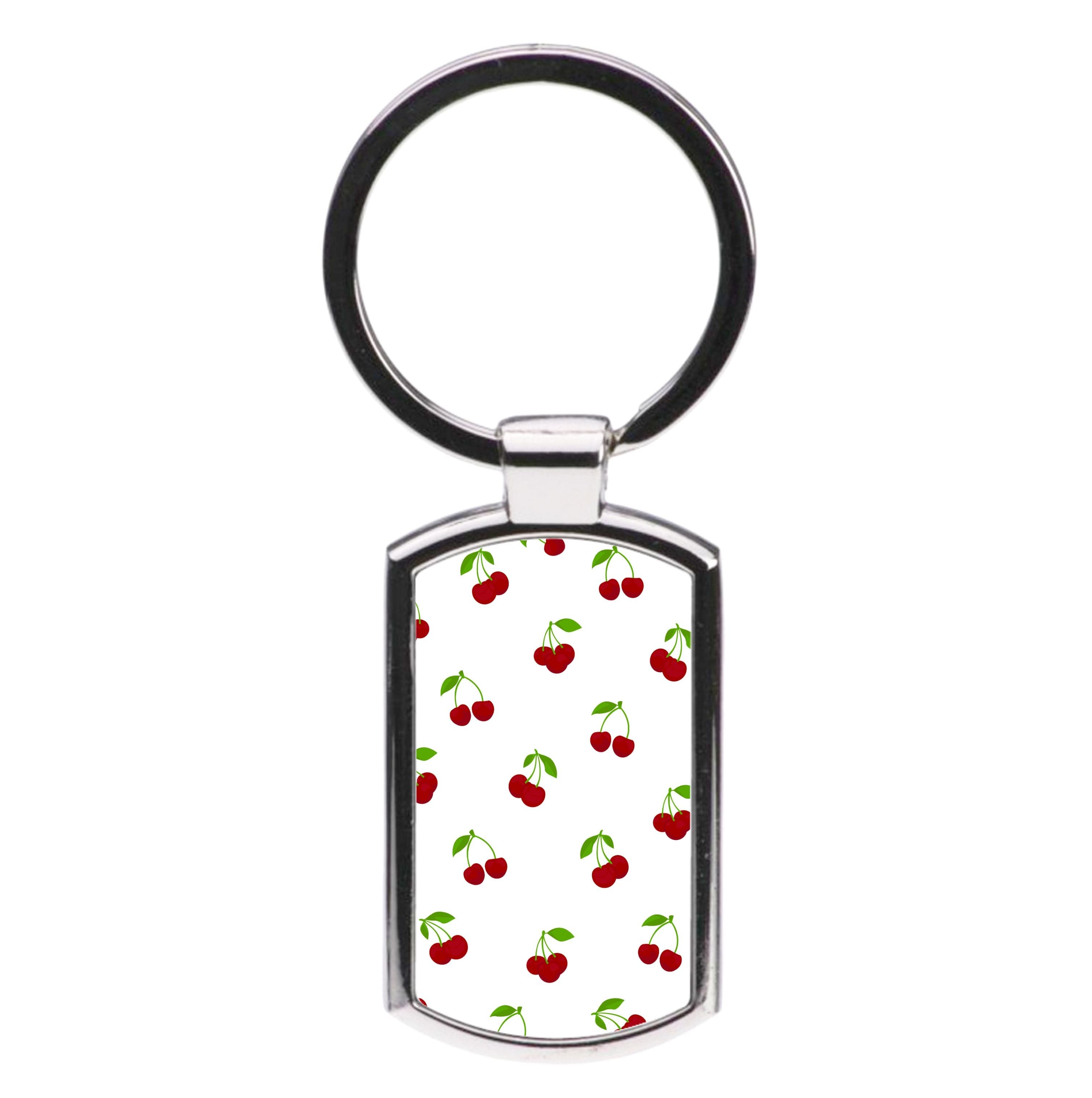 Cherries - Fruit Patterns Luxury Keyring