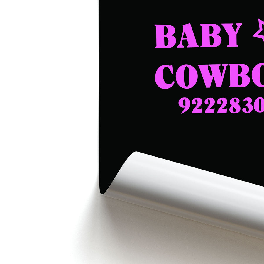 Baby Cowboy - Nessa Barrett Poster