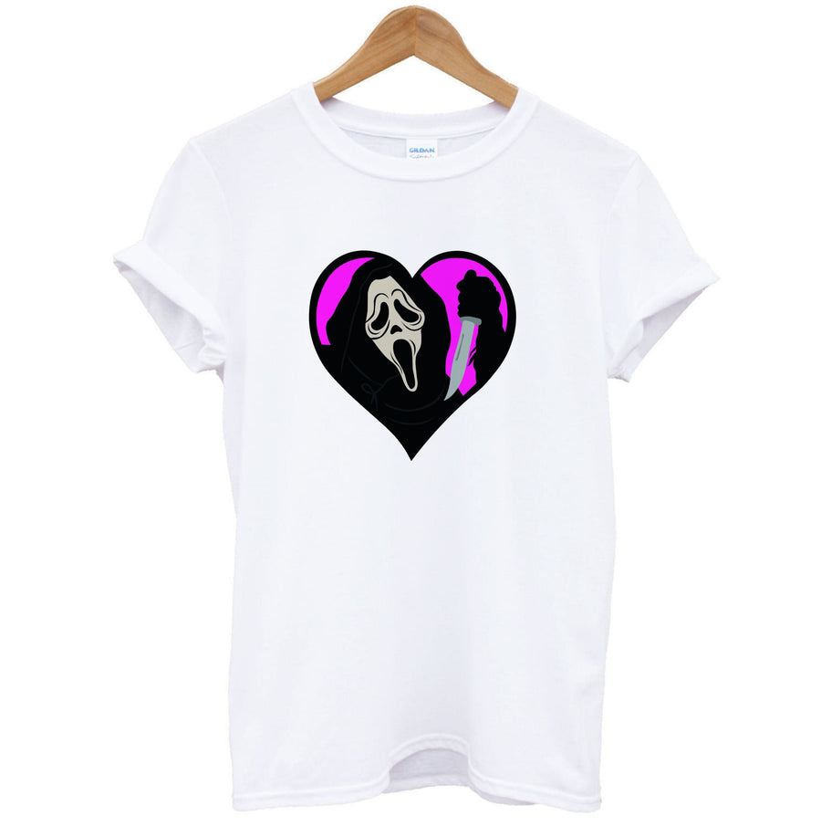 Heart face - Scream T-Shirt