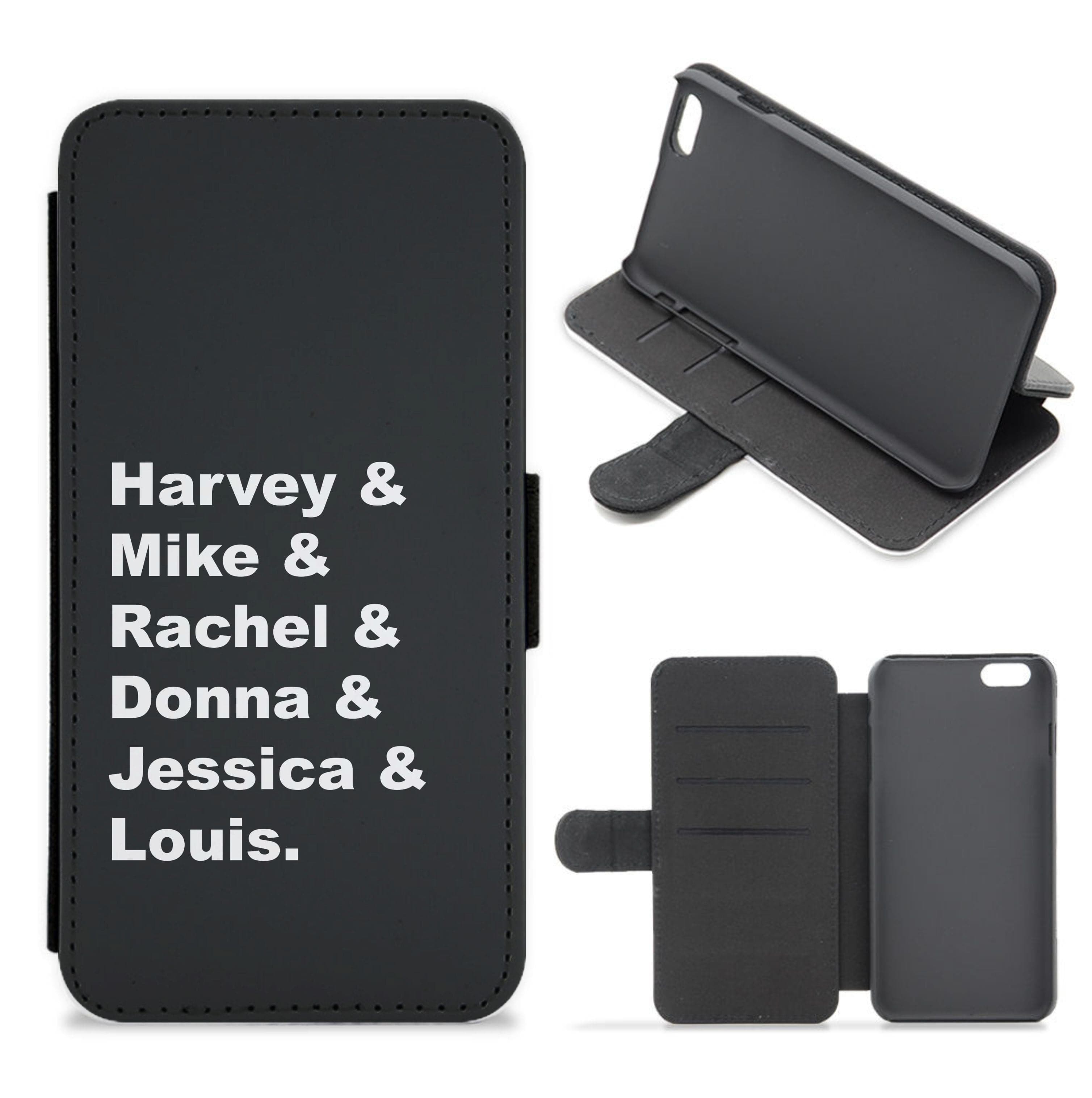 Character Names Flip / Wallet Phone Case