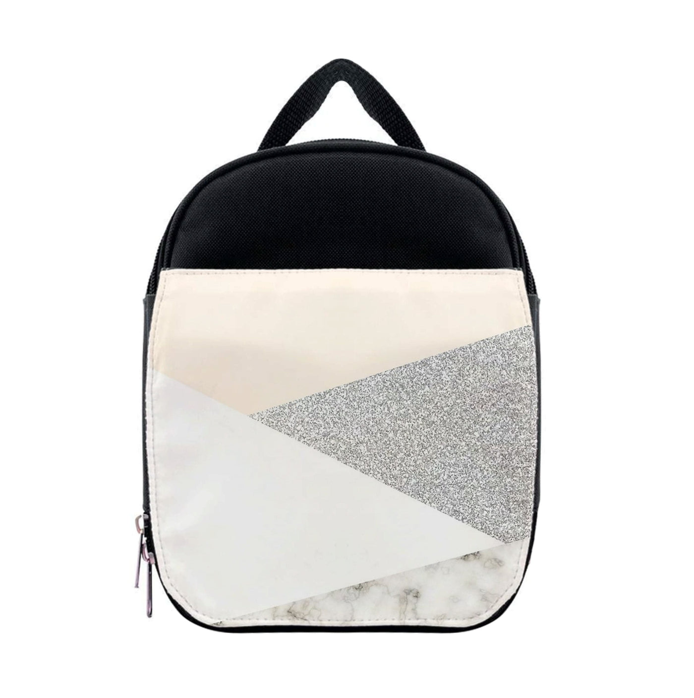 Abstract Marble and Silver Pattern Lunchbox