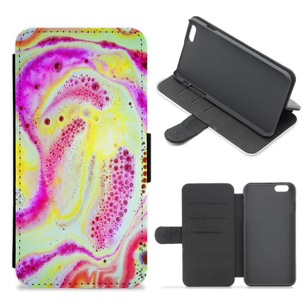 Super Colourful Bath Bomb Pattern Flip / Wallet Phone Case - Fun Cases