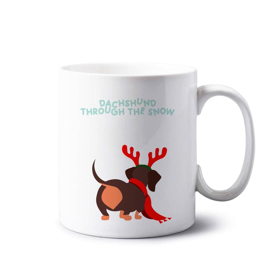 Dachshund Through The Snow - Christmas Mug