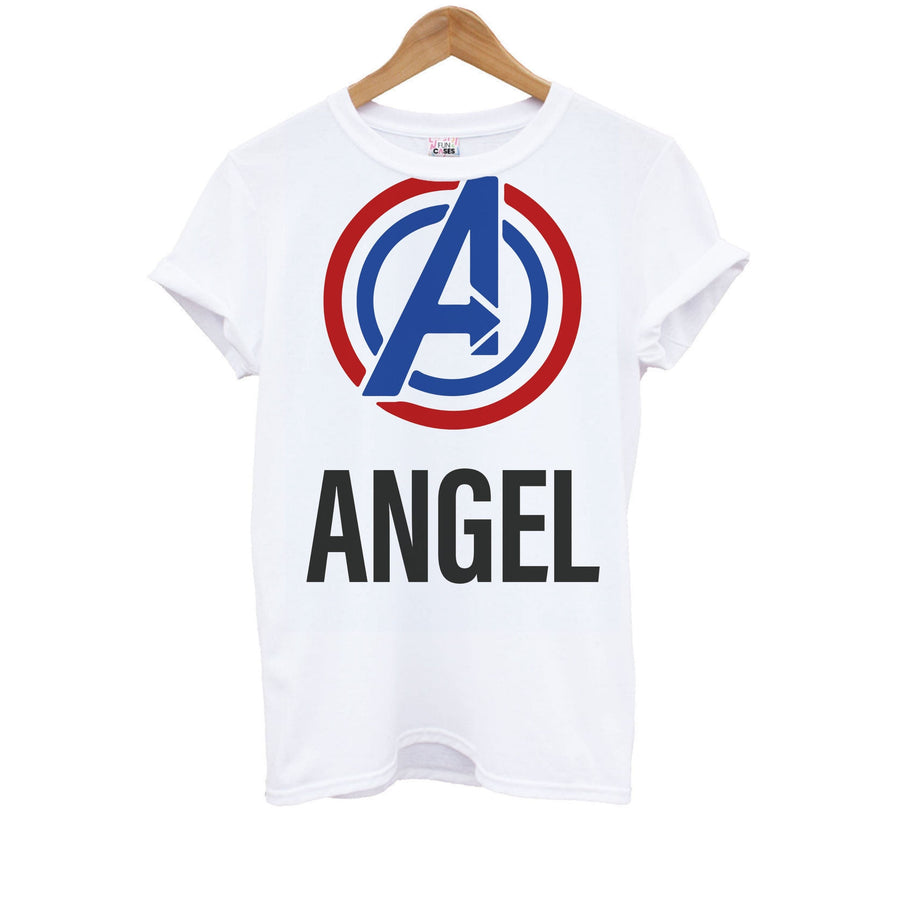 Avengers Symbol - Personalised Marvel Kids T-Shirt