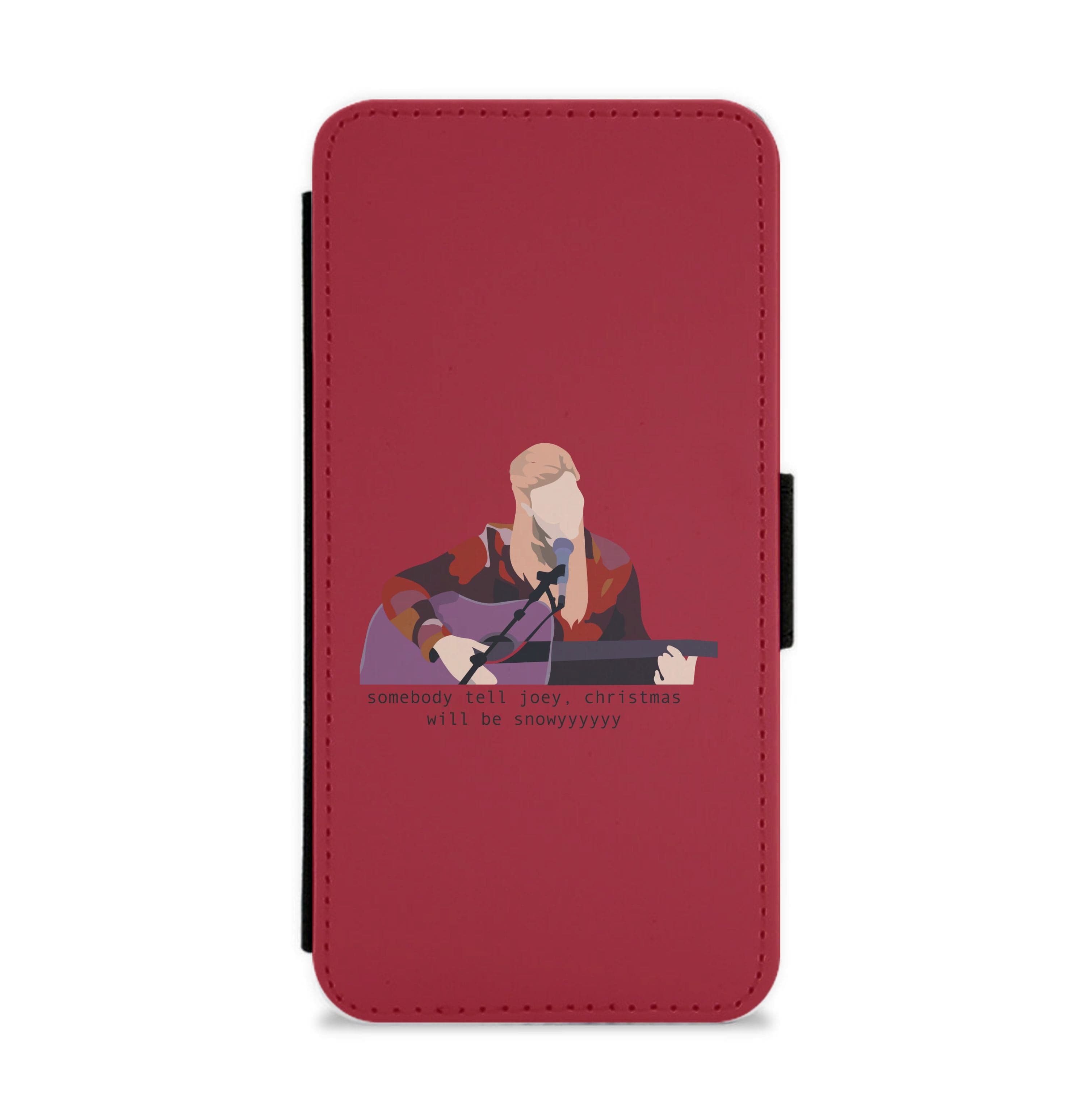 Somebody Tell Joey, Christmas Will Be Snowyyy - Friends Flip / Wallet Phone Case