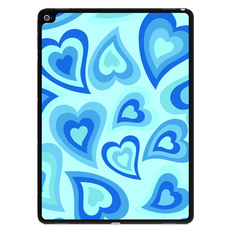 Blue Hearts - Trippy Patterns iPad Case