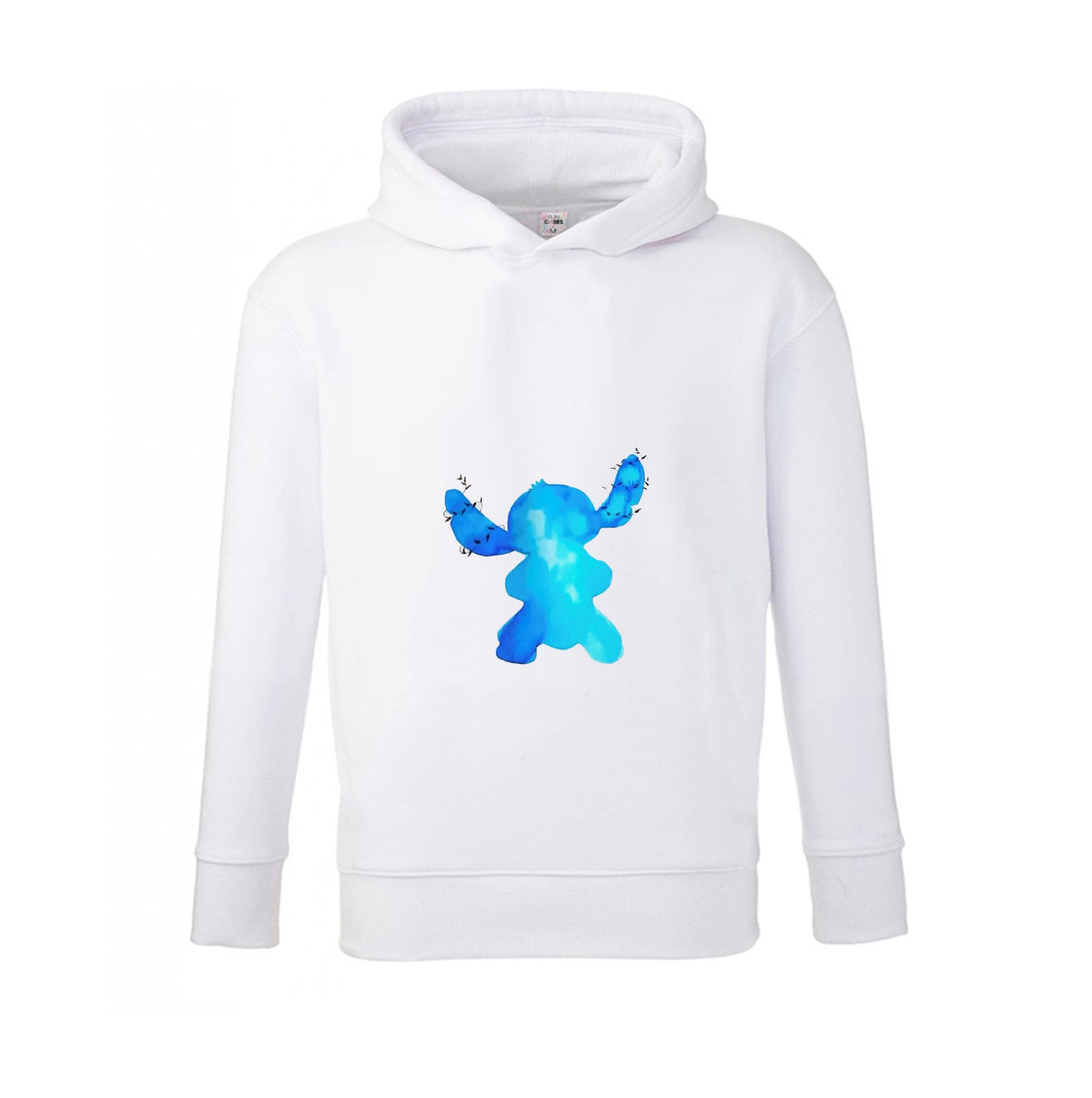 Watercolour Blue Alien Disney Kids Hoodie