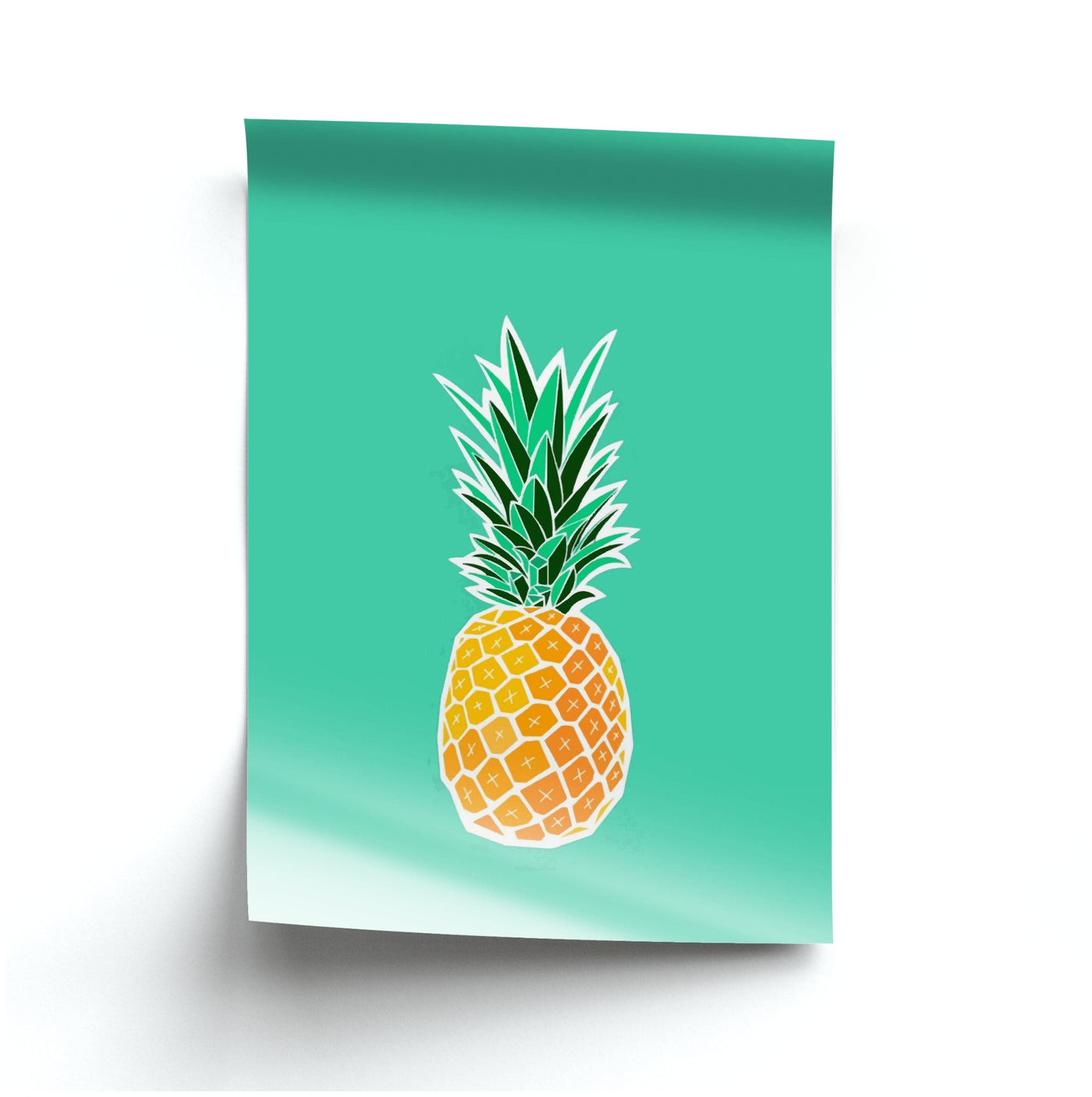 Cartoon Pineapple Poster