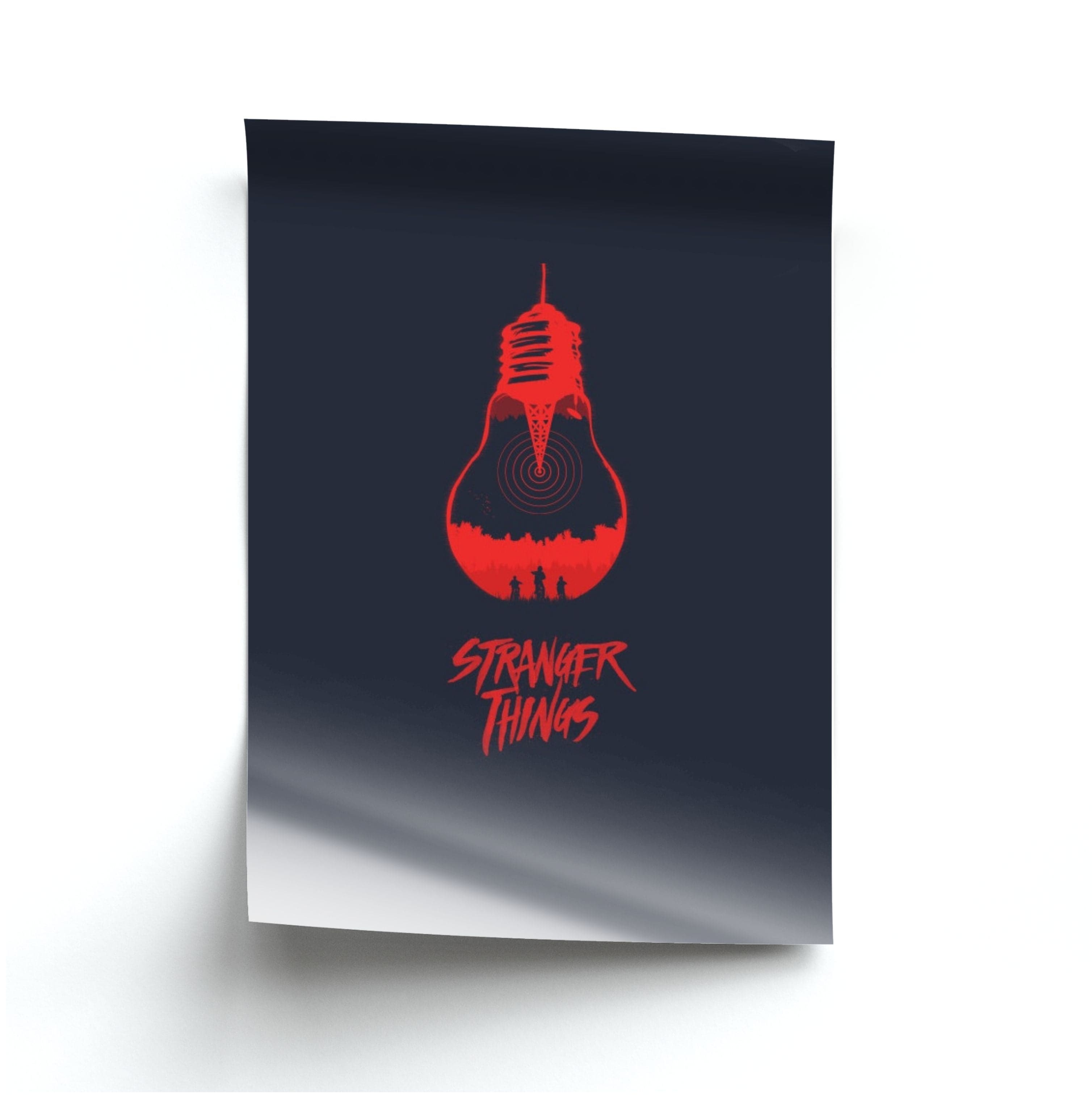 Stranger Lightbulb Poster