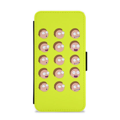 Morty Pattern - RAM Flip / Wallet Phone Case