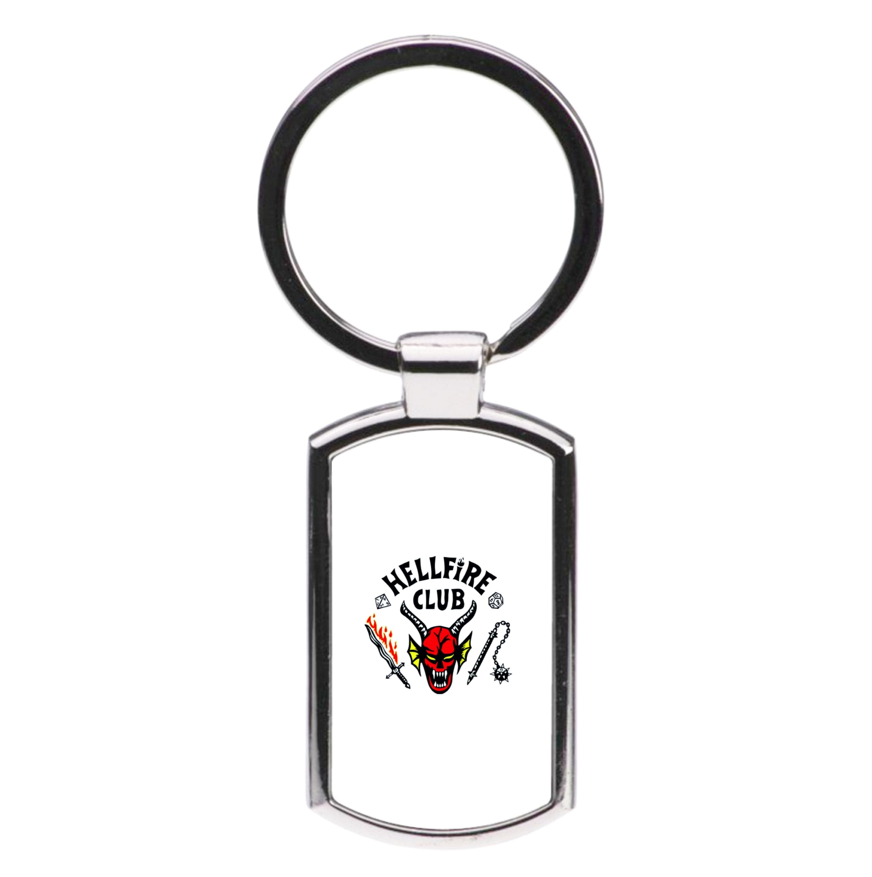 Hellfire Logo - White Luxury Keyring