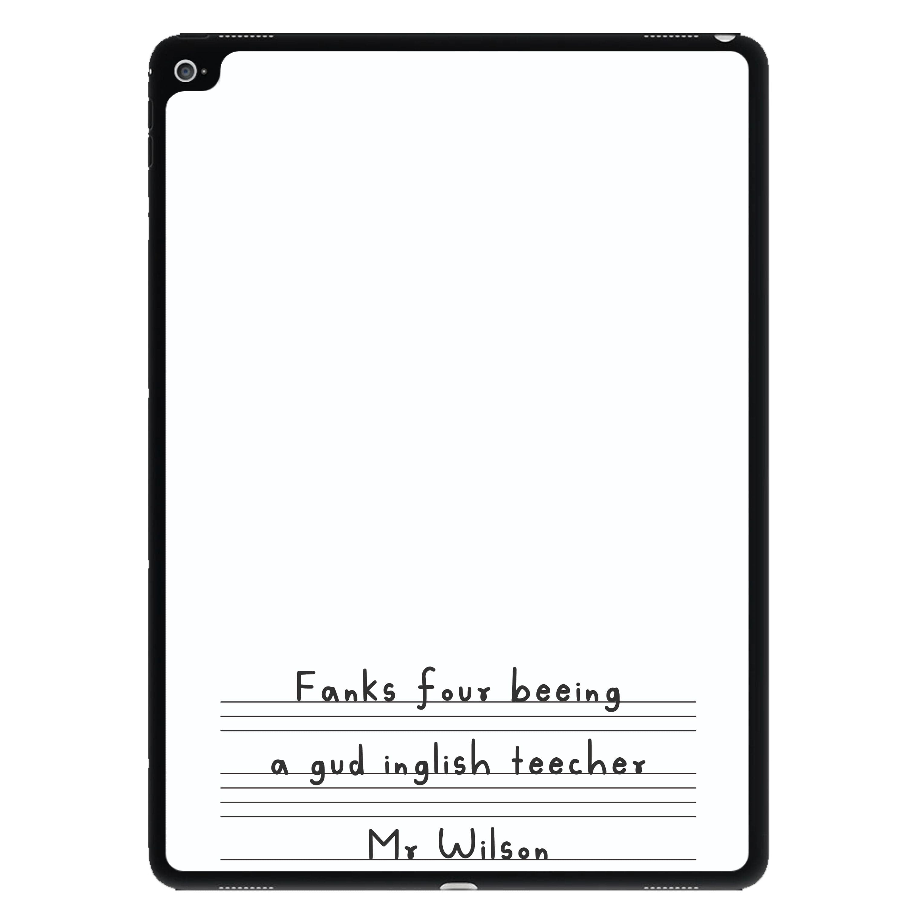 English Teacher - Personalised Teachers Gift iPad Case