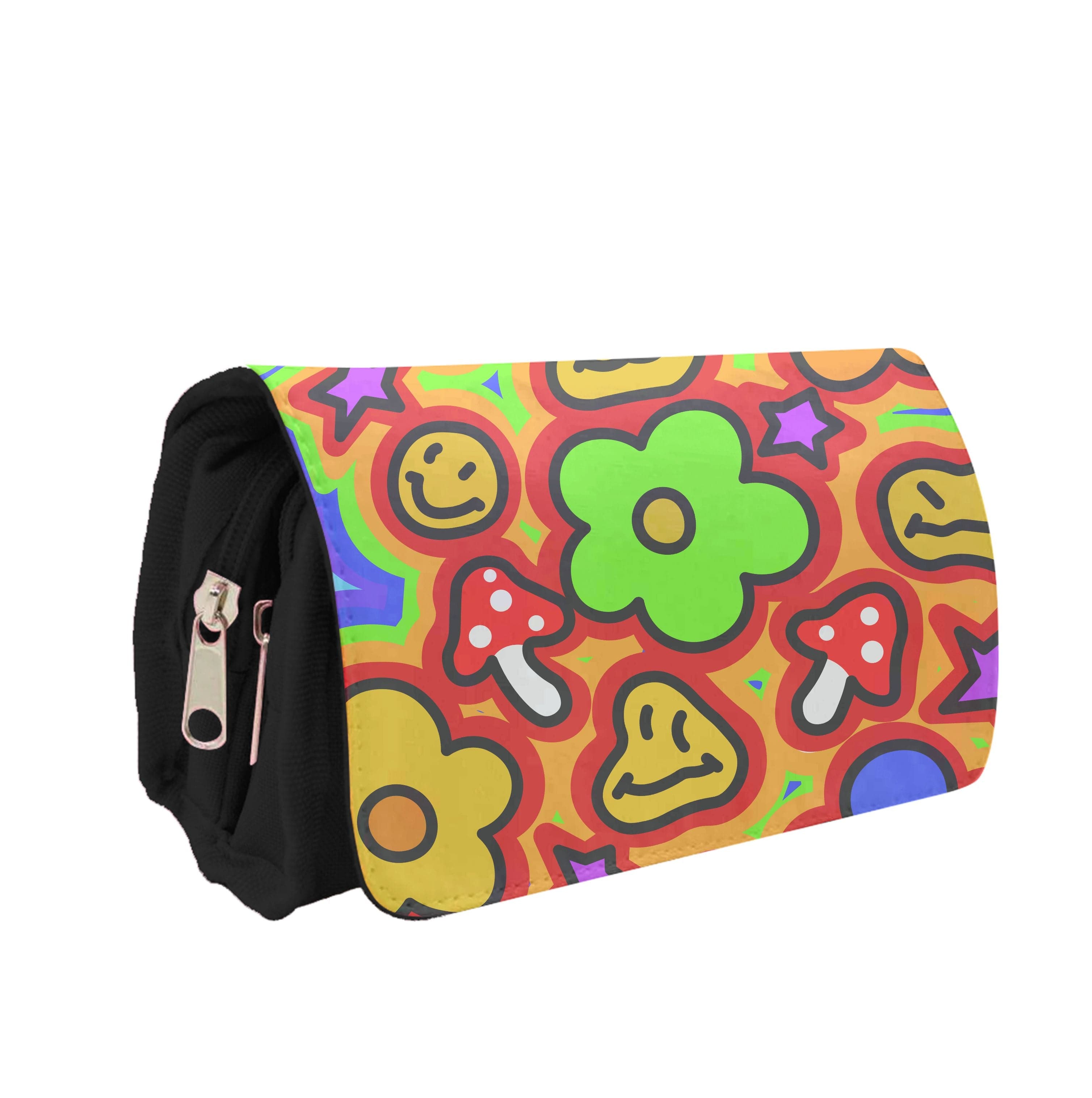 Rainbow Trip - Trippy Patterns Pencil Case