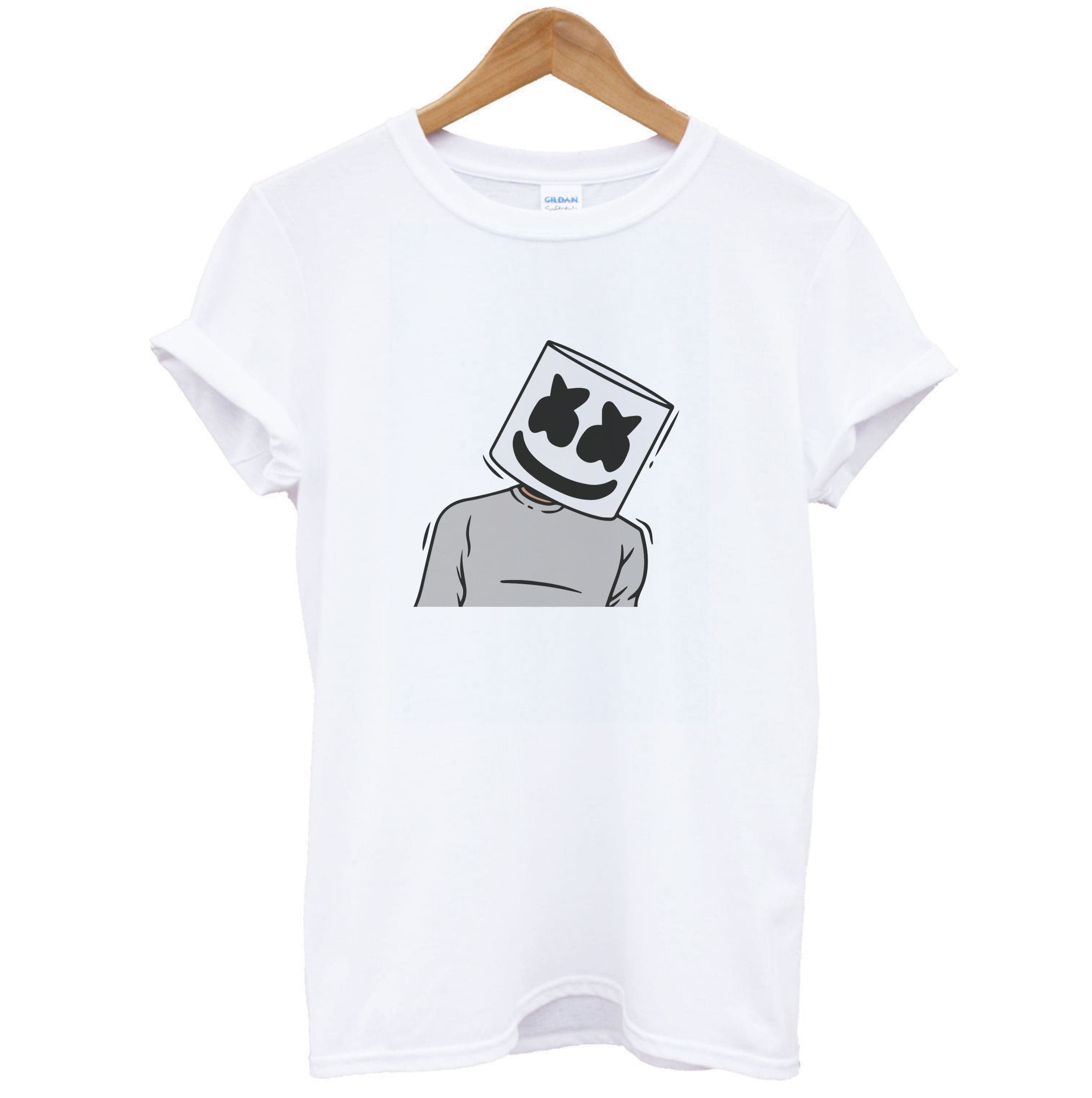 Grey Shirt - White Helmet DJ T-Shirt