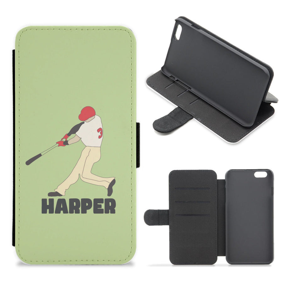 Bryce Harper - Baseball Flip / Wallet Phone Case