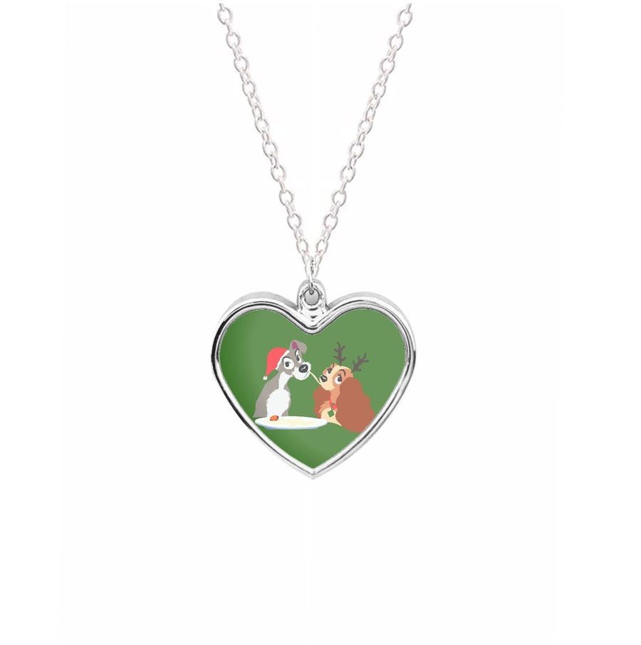 Christmas Lady And The Tramp Necklace