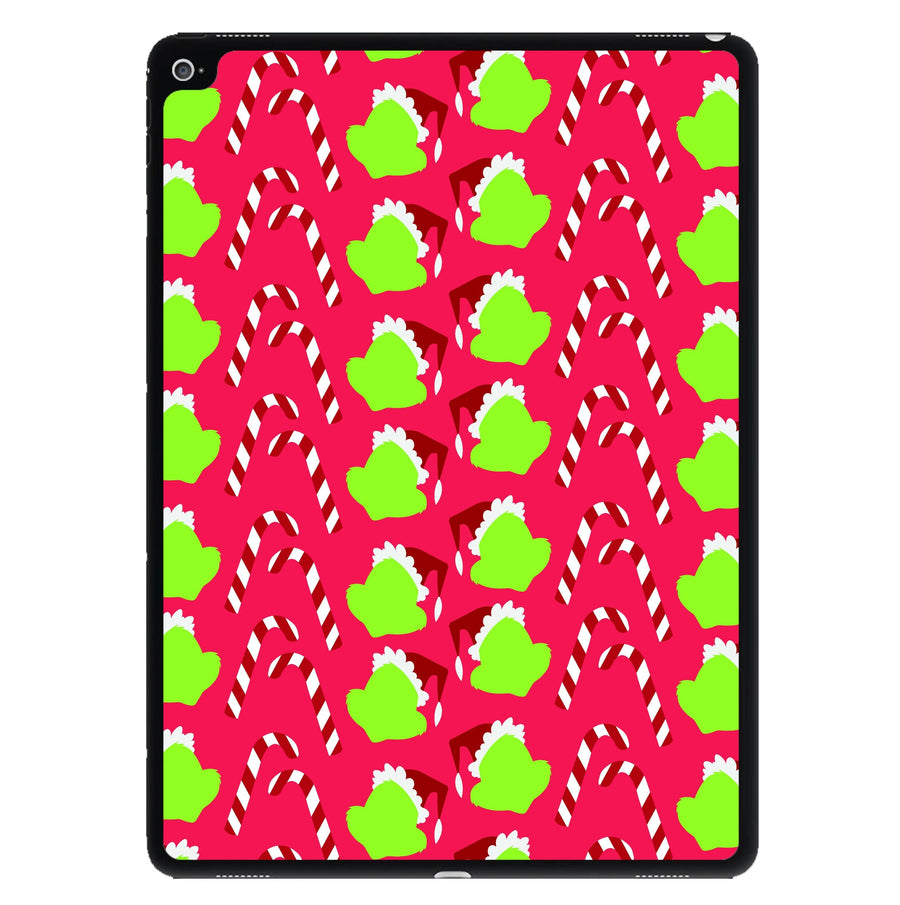 Grinch Pattern - Grinch iPad Case