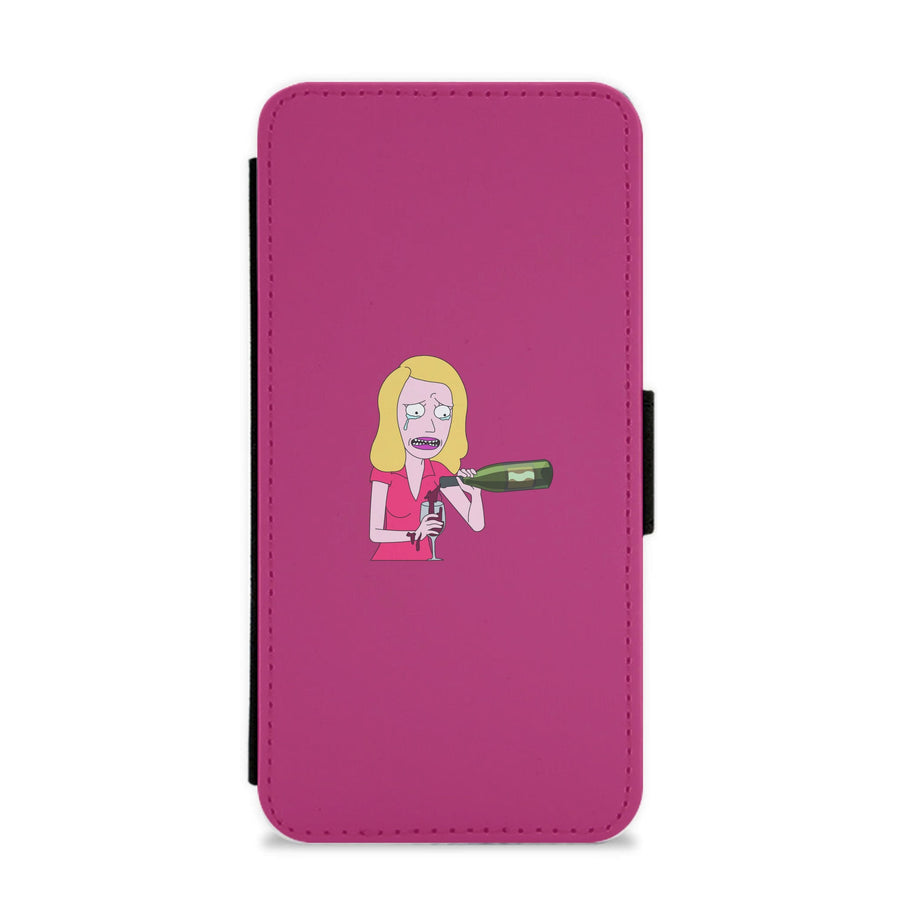 Beth Crying - Rick And Morty Flip / Wallet Phone Case