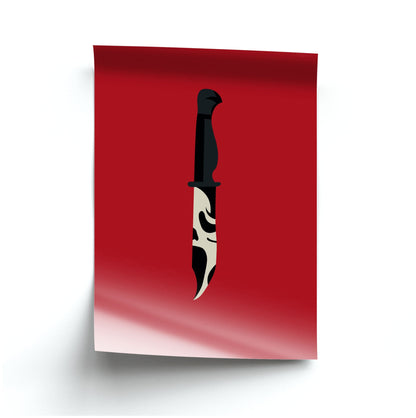 Ghostface Dagger - Scream Poster