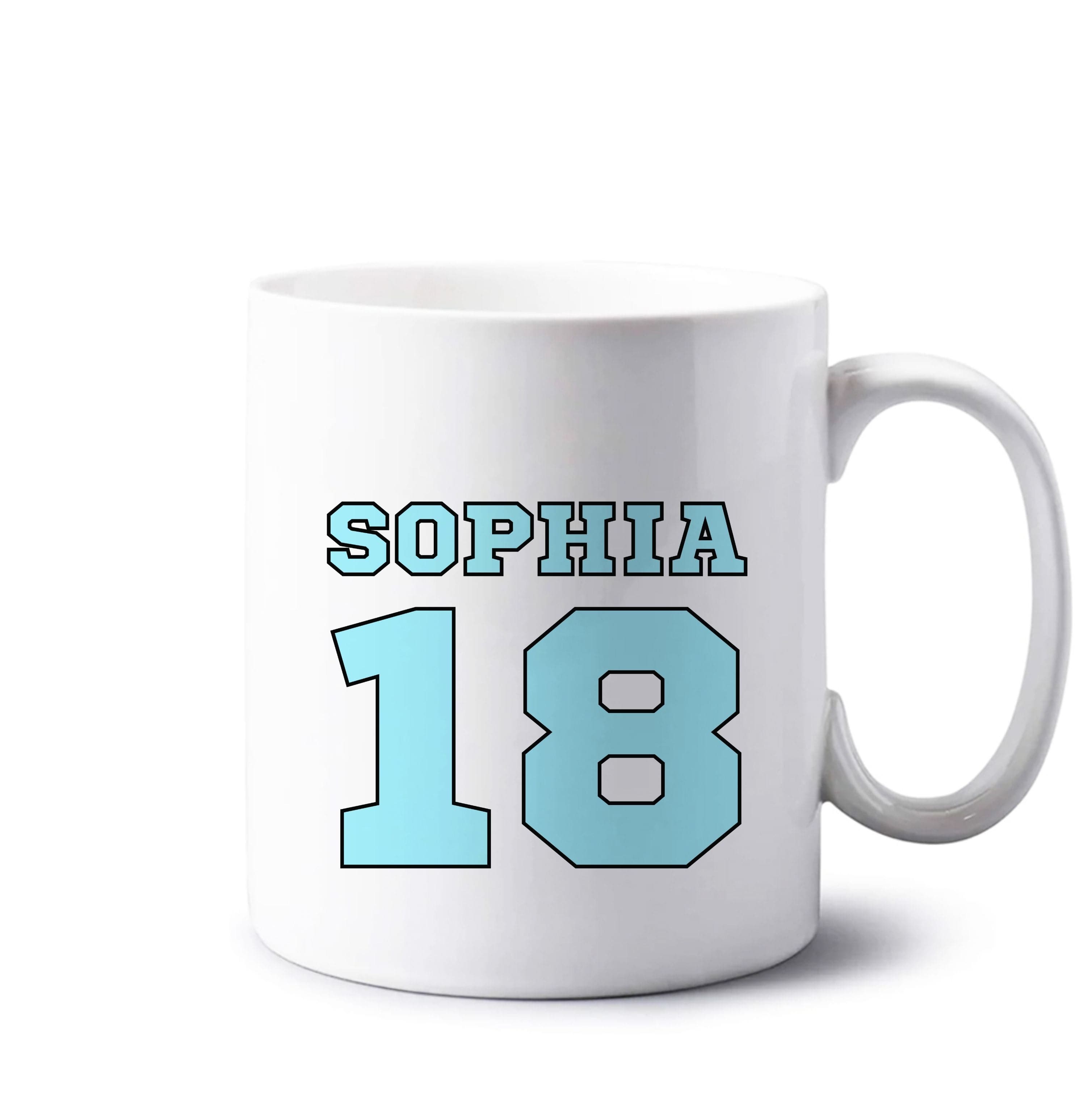 Light Blue - Personalised Football Mug