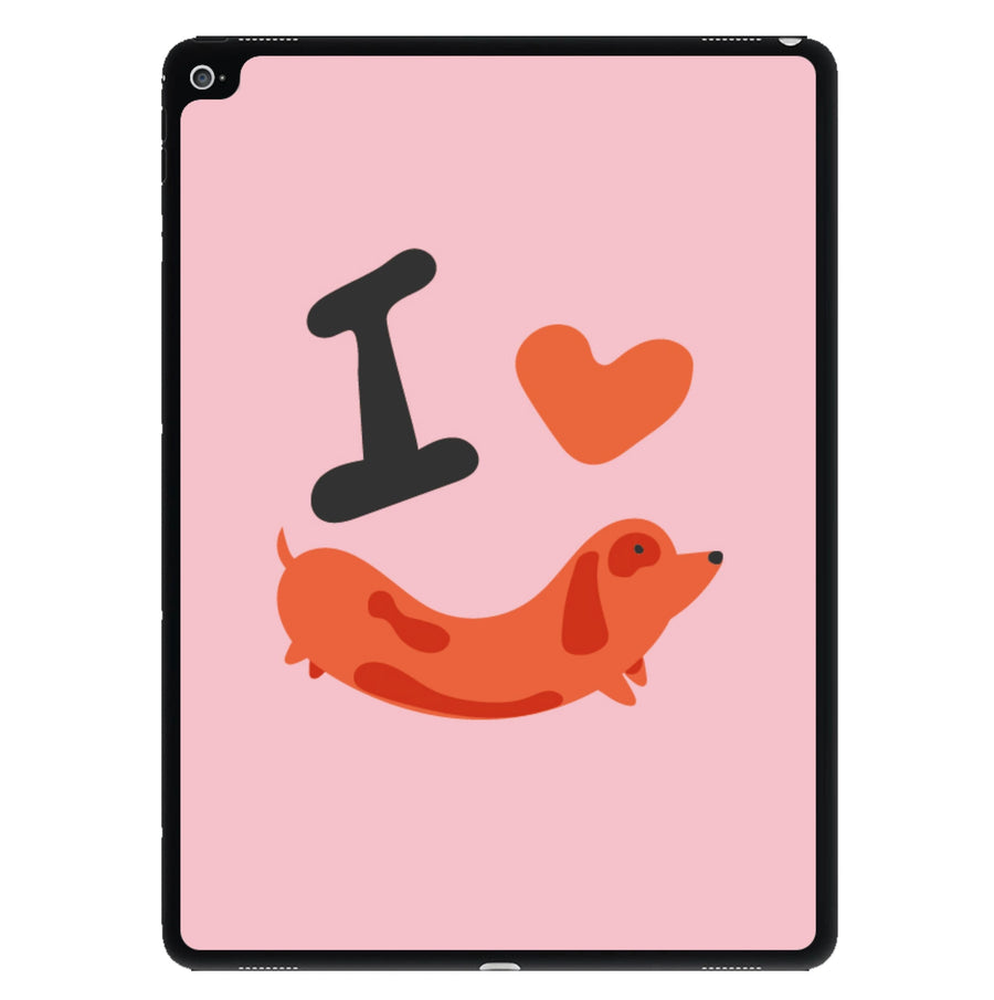 I love Dachshunds iPad Case