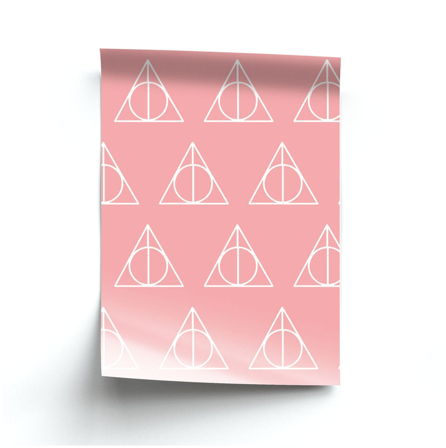 The Deathly Hallows Symbol Pattern - Harry Potter Poster