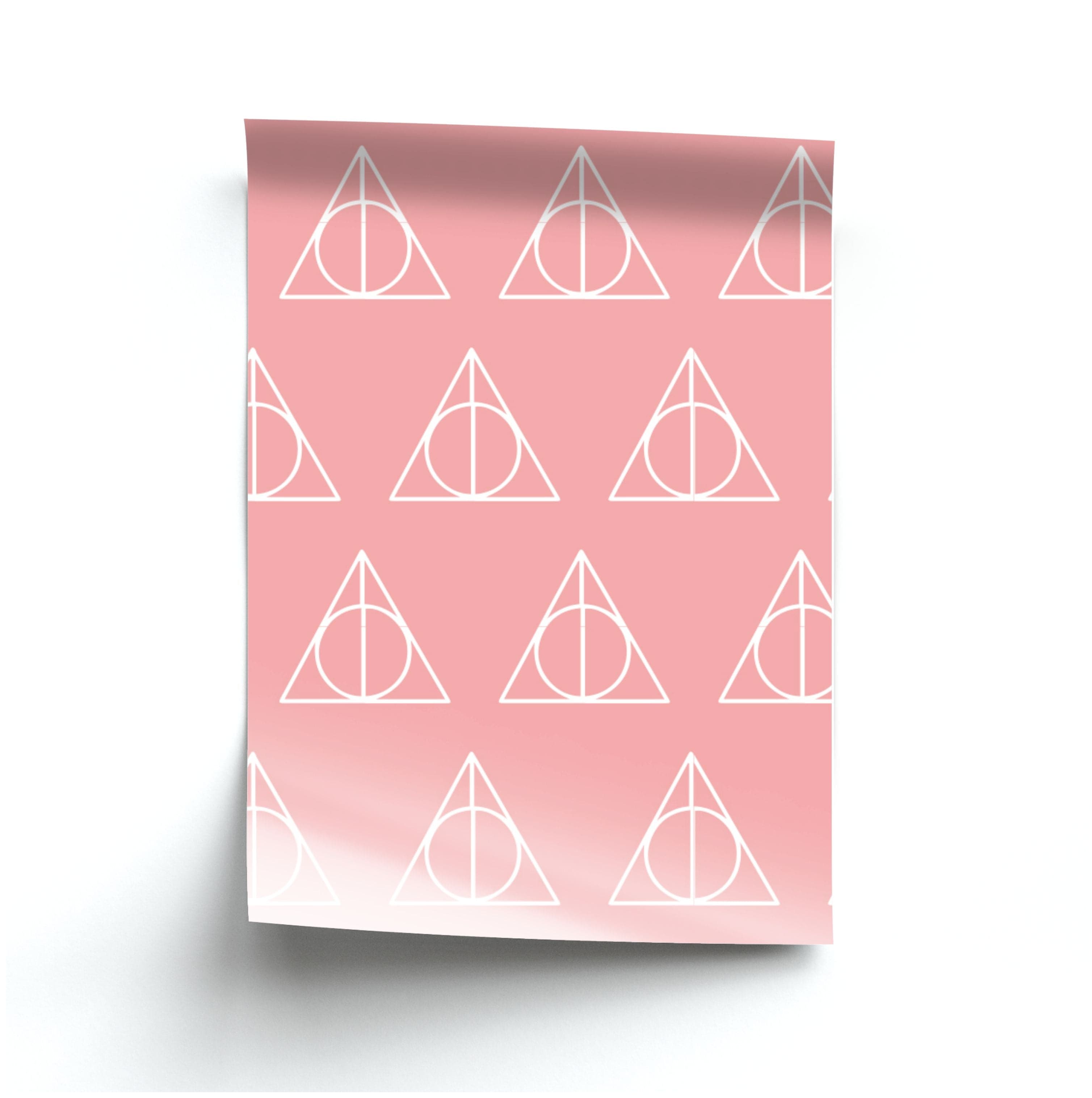 The Deathly Hallows Symbol Pattern Poster