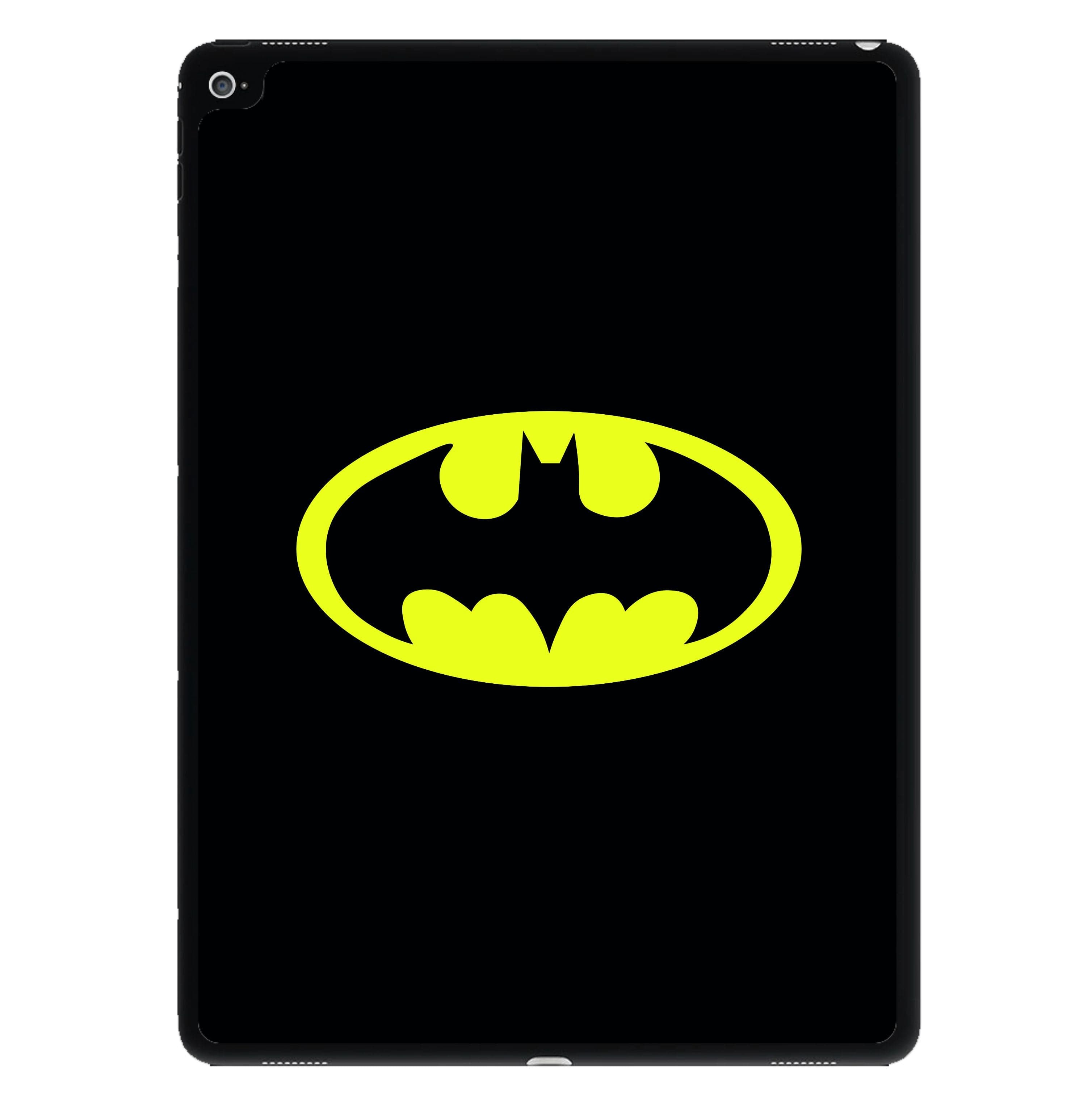 Black Bat Superhero Logo iPad Case