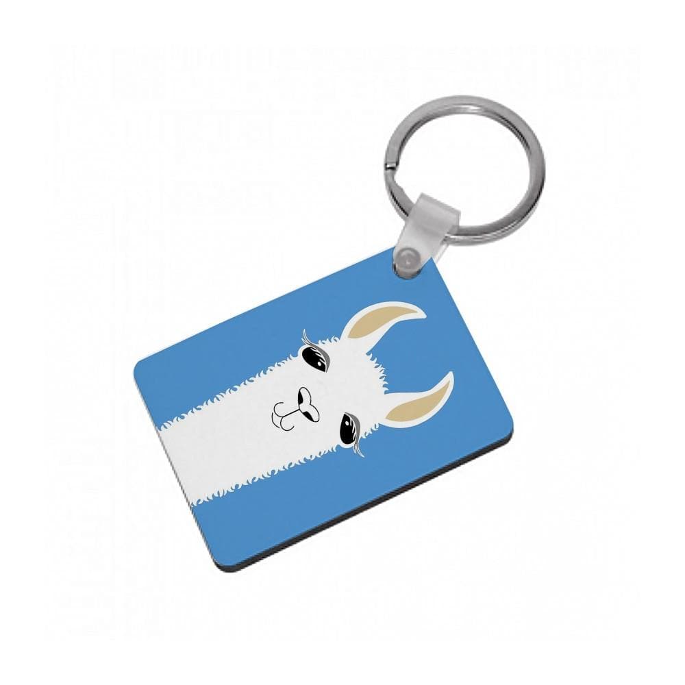 Llama Portrait Keyring - Fun Cases