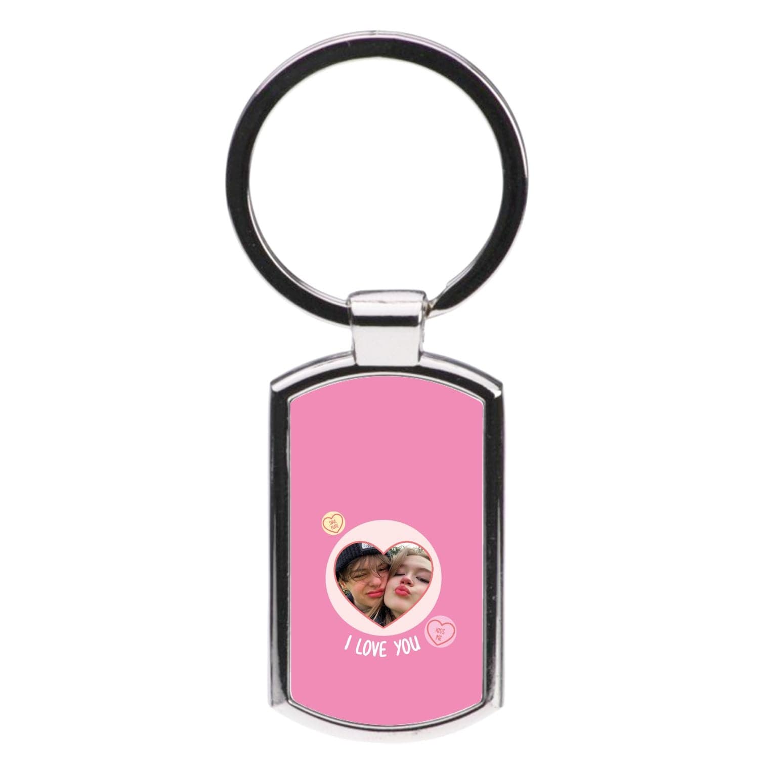 I Love You - Personalised Couples Luxury Keyring