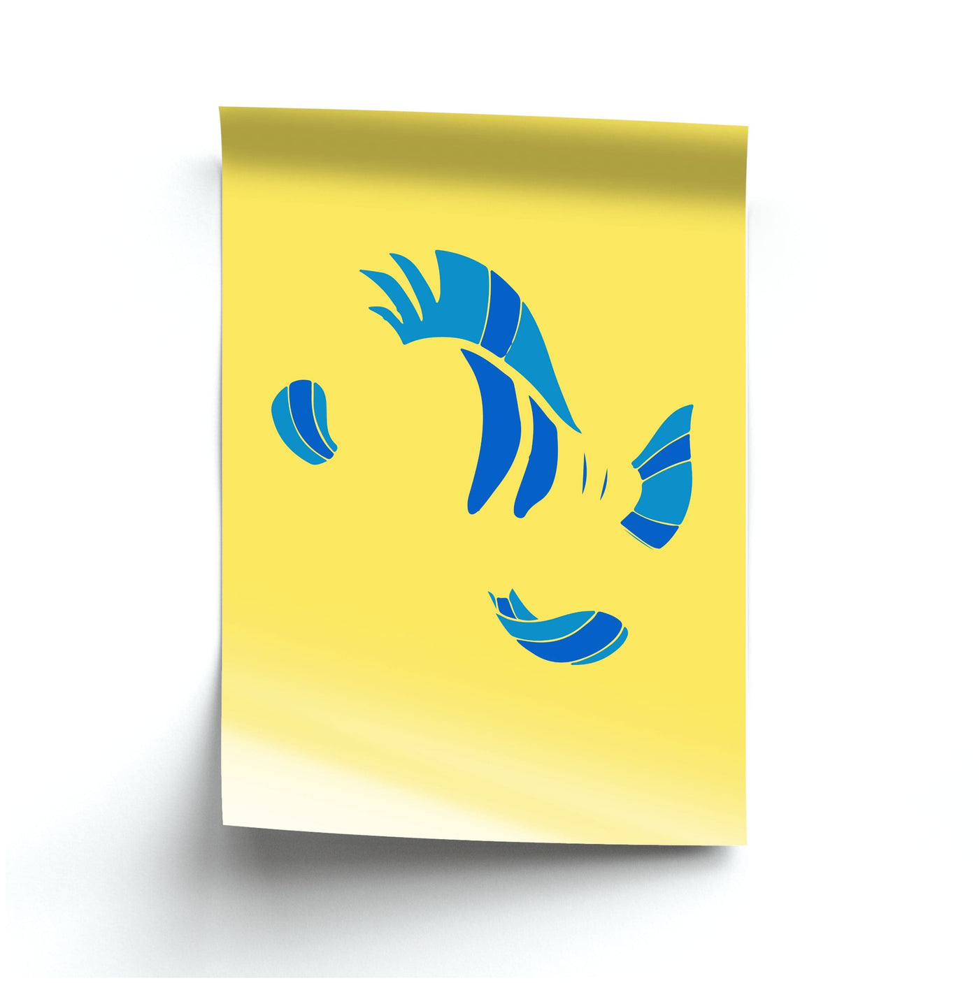 Faceless Flounder - Disney Poster