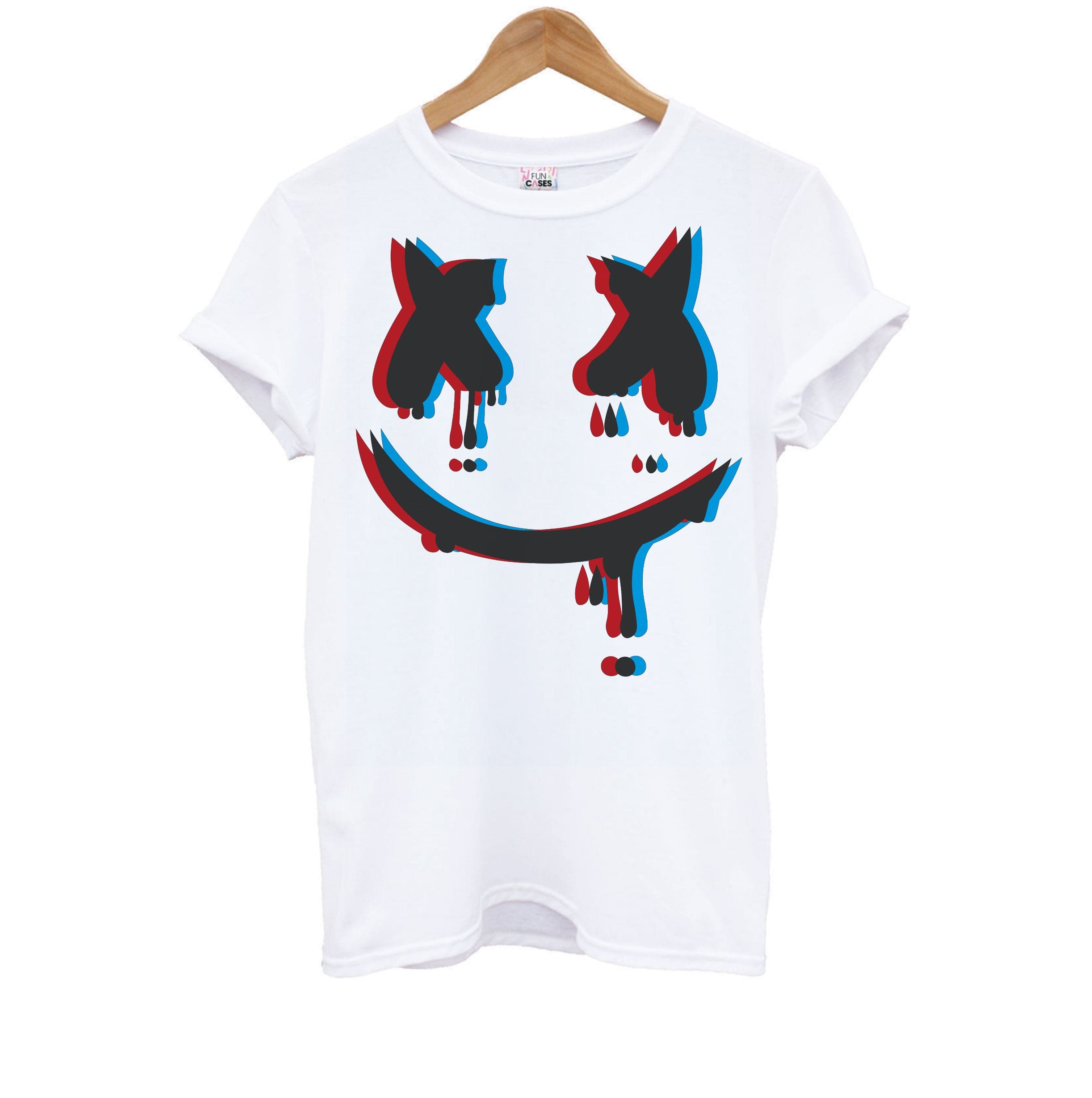 Blue Blur - White Helmet DJ Kids T-Shirt