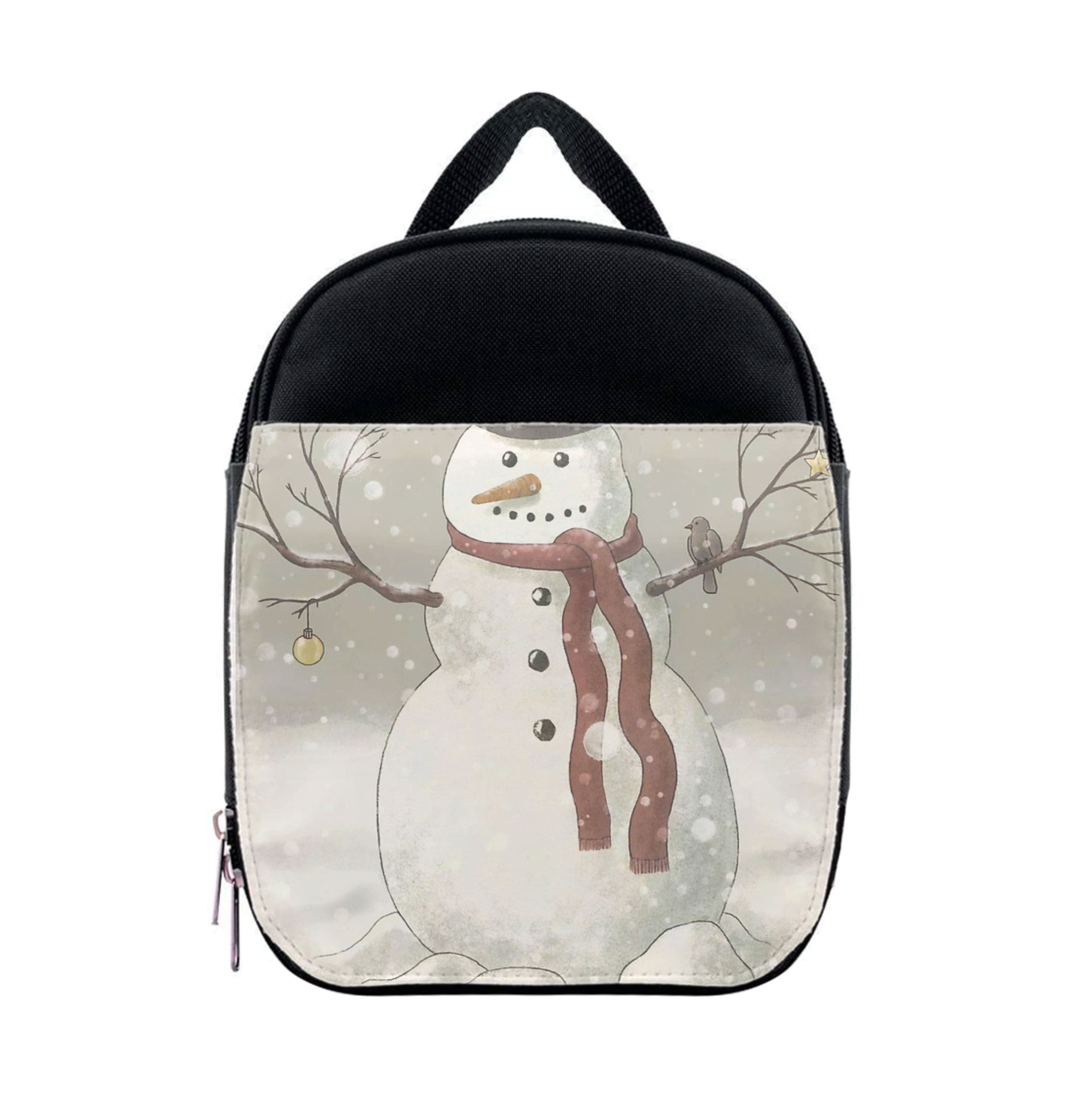 Christmas Snowman Drawing Lunchbox