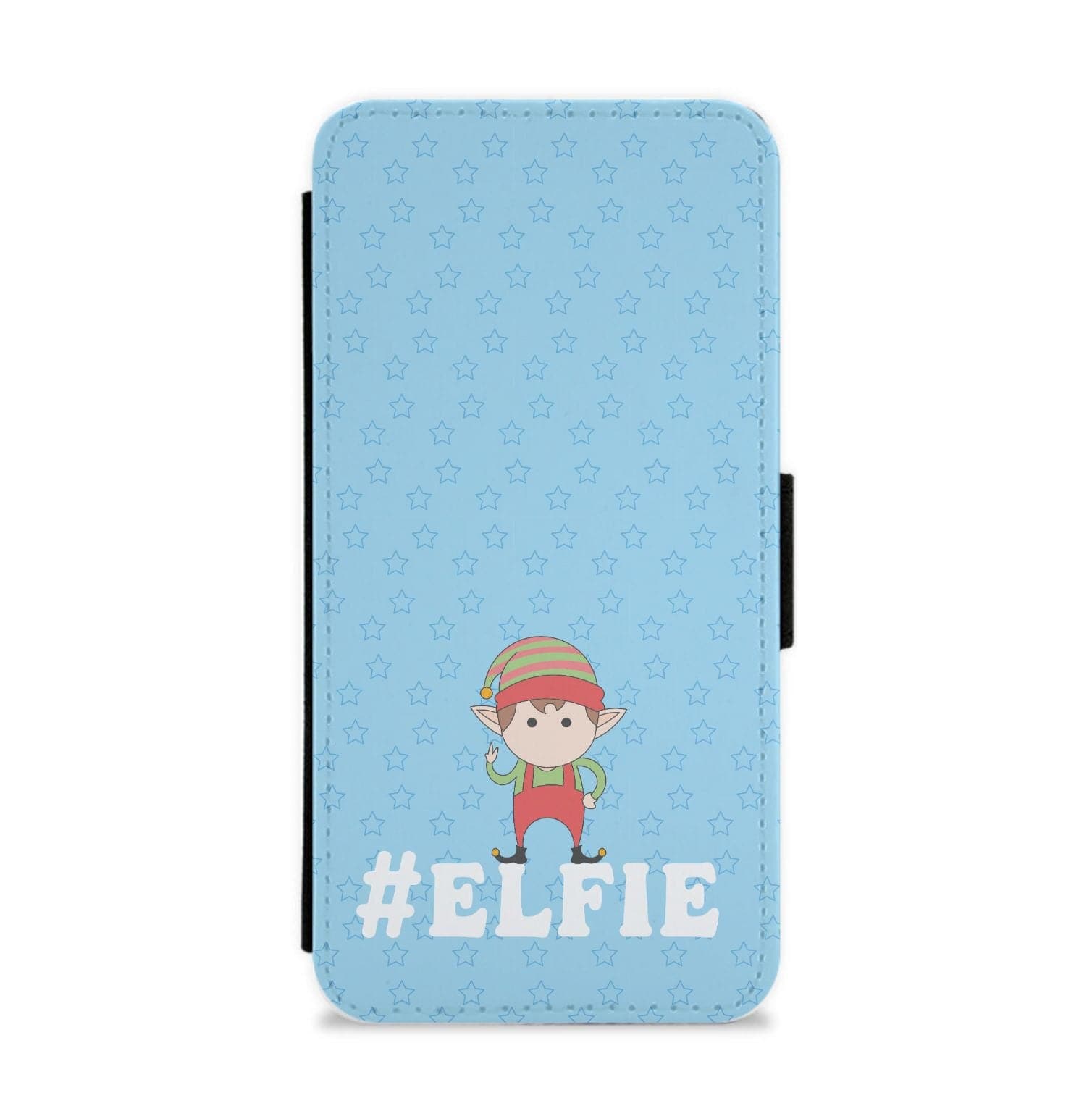 Elfie - Christmas Puns Flip / Wallet Phone Case