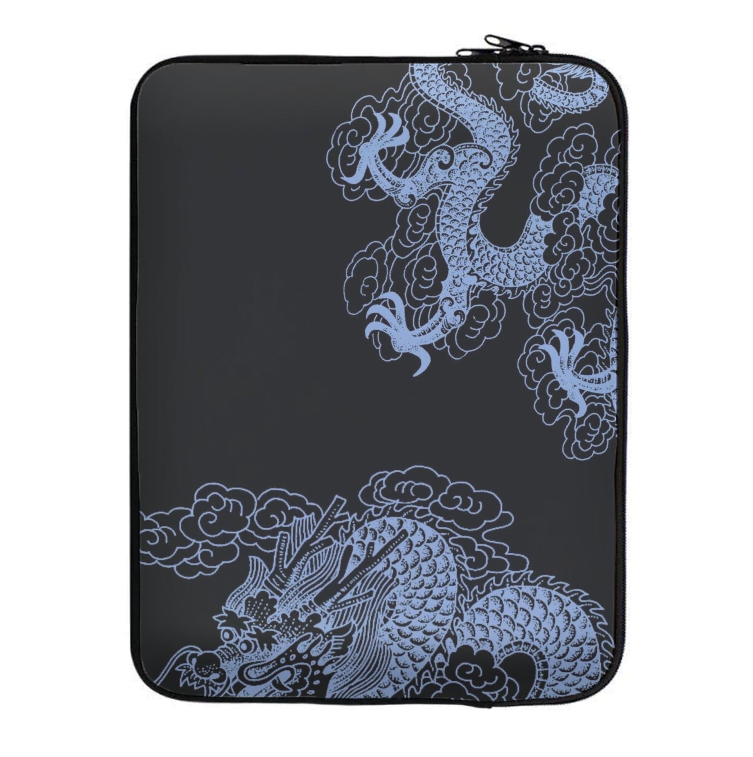 Dark Blue Dragon Laptop Sleeve