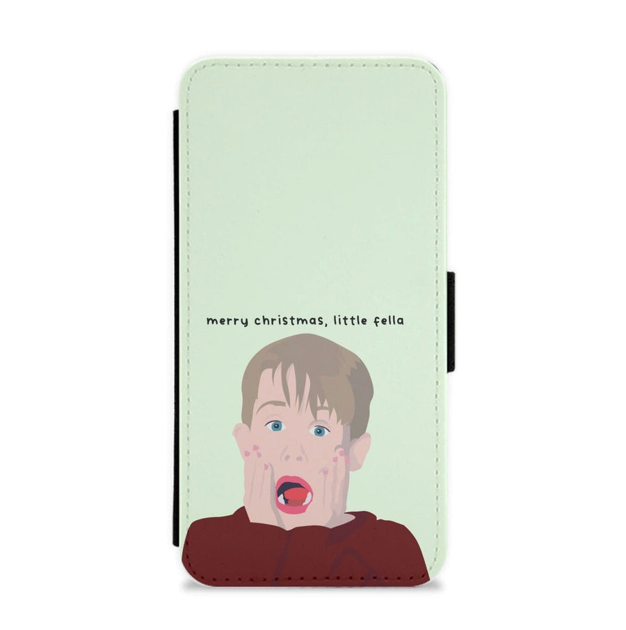 Little Fella Home Alone - Christmas Flip / Wallet Phone Case