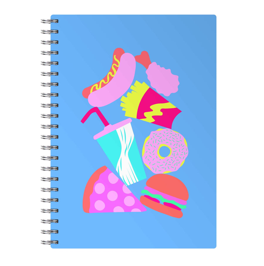 All The Foods - Fast Food Patterns Notebook