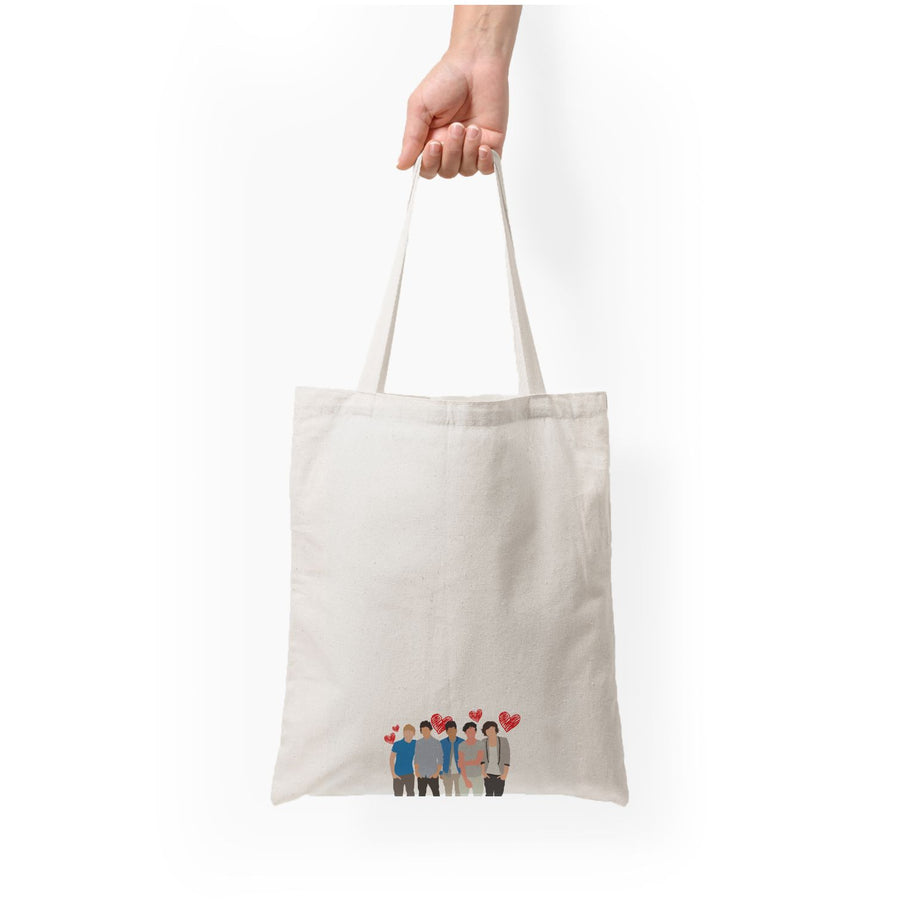 Love Band - One Direction Tote Bag