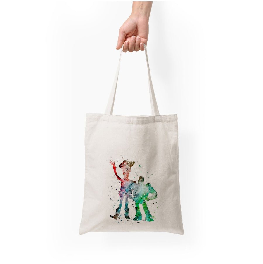 Watercolour Woody & Buzz Toy Story Disney Tote Bag