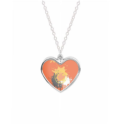 Orange Graffiti - Skate Aesthetic  Necklace